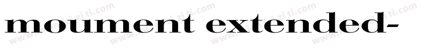 moument extended字体转换